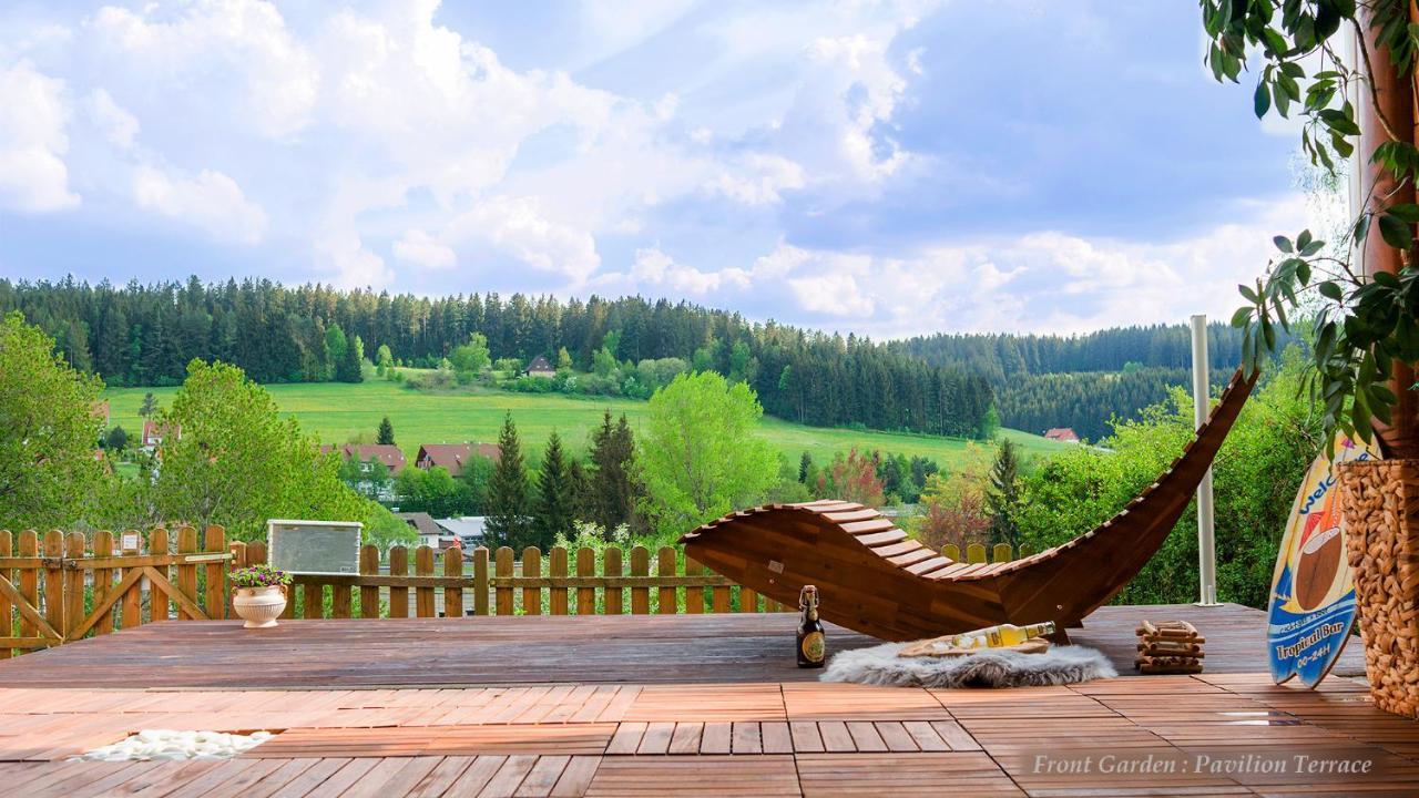 Entire House In Schwarzwald With Mountain View, Private Sauna, Gym, Garden And Terraces Unterkirnach Exteriér fotografie