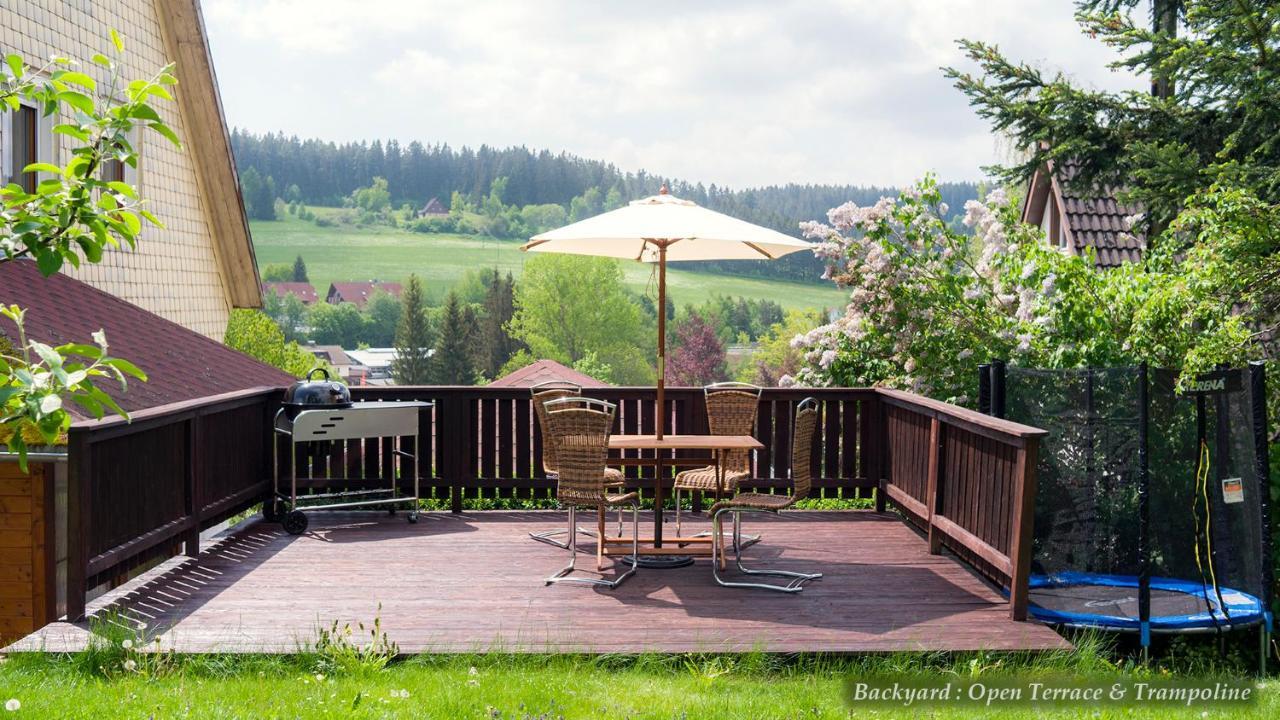 Entire House In Schwarzwald With Mountain View, Private Sauna, Gym, Garden And Terraces Unterkirnach Exteriér fotografie